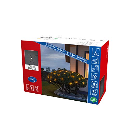 Filet lumineux micro LED extérieur Konstsmide guirlande ambrée étanche