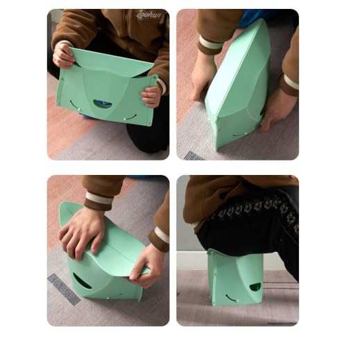 Pacote com 4 banquetas dobráveis portáteis para acampamento e caminhada com função de bolsa de mão –