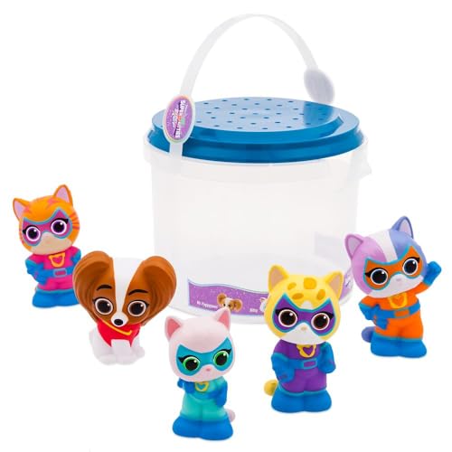 Disney Store Official Bath Set (Super Kitties) - Kids Bath Accessories with Beloved Disney Characters - Colorful and Fun Bath Time Essentials for Kids - Suitable for All Ages