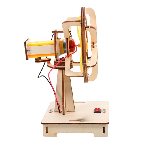MOLUCKFU Kit Científico de Montaje Eléctrico, Ventilador Modelo DIY Materiales Educativos, Proyecto de Electricidad Stem para Aprendizaje Práctico y Manualidades Escolares