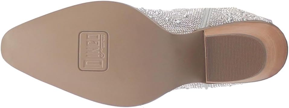 Dingo Womens Silver Dollar Rhinestone Round Toe Pull On Casual Boots Mid... - Picture 10 of 20