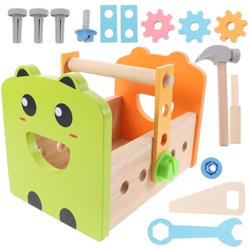 Mallette de bricolage pour tout petits multifonction en bois favorisant le développement manuel