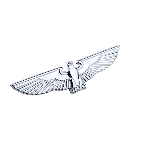 Image of 2X Eagle Wings Emblem 3D Metal Sticker Emblem Animal Car Decoration nameplate Logo Right /Left /Tailgate Fender Badge Compatible with Car Truck car Accessories fit Universal (Silver)