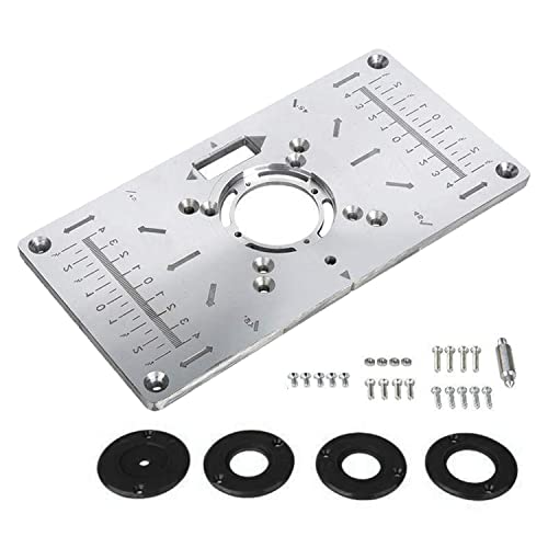 Didodi Router Table Insert Plate Table Aluminium Router Table Insert Plate Wood Working Tool And Assecories Milling Machine Tools #TOP5