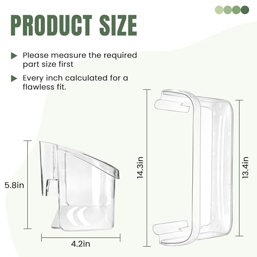 AMI PARTS 240363702 Refrigerator Door Bin Side Shelf Fit for Frigi-daire, Ken-more Refrigerator - Replaces 240363704, 240363705, 240363708, AP2116106, PS430207 (2 Pack) by AMI PARTS - Image 3