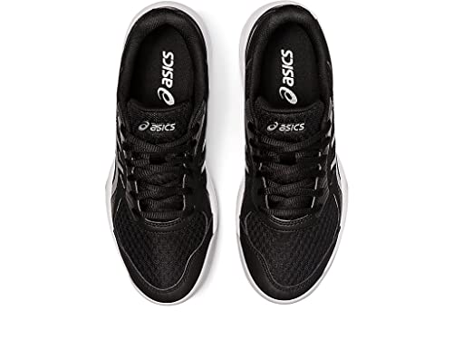 Asics Women's Upcourt 5 Volleyball Shoes, 8.5, Black/Pure Silver #TOP5
