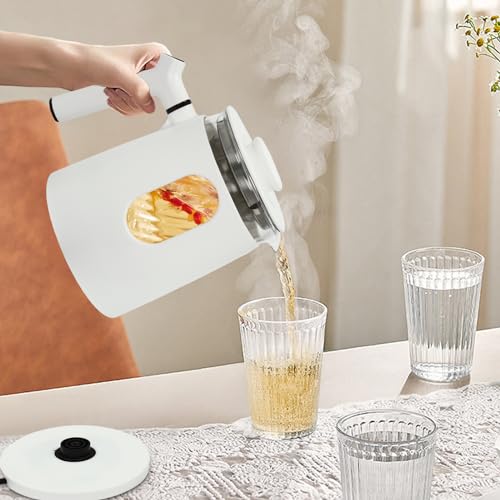 Tetera eléctrica multifuncional 27oz blanco miniatura 2