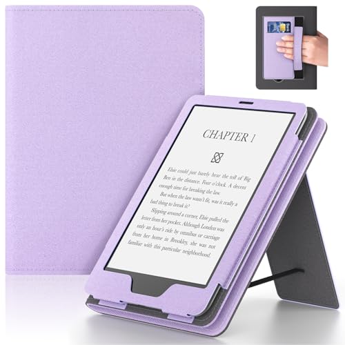 Lainergie Case with Hand Strap and Stand,Incompatible with Old Version, Durable Synthetic Leather Cover with Auto Sleep Wake, Light Purple by Lainergie - Used condition - US$8.51