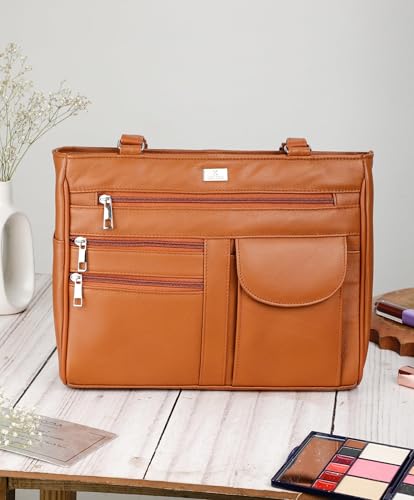 Image of K London Ladies Leather Handbag|Women's Handbag in Soft Leather - Womens Designer Shoulder Hand Bag - Medium Practical Size