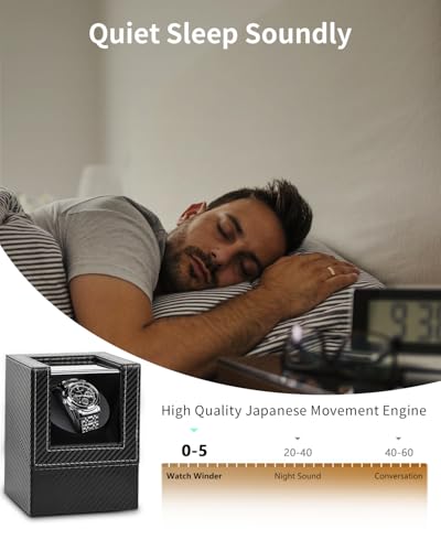 image for UnaMela Watch Winder for Automatic Watches: Automatic Single Watch Win