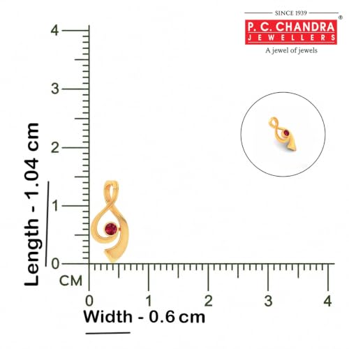 P.C. Chandra Jewellers yellow pendant necklace – image 3