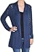 Leo & Nicole Women's Long Sleeve Knit Open Cardigan - Inkspot (XL)