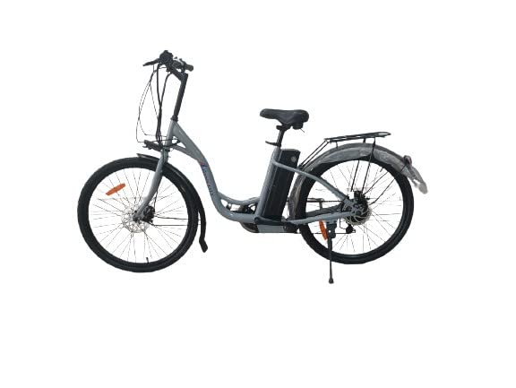 Image of EV City Electric Bicycle Speed Upto 25 km /hr for Men and Women Comes with Lithium Battery (8.8 AH, Grey)