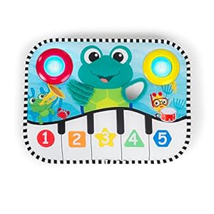 Baby Einstein Ocean Explorers Neptune’s Kick & Explore Musical Kick Pad & Crib Toy, Tummy Time Mat, Learning Toy, for Ages 0 Months and up