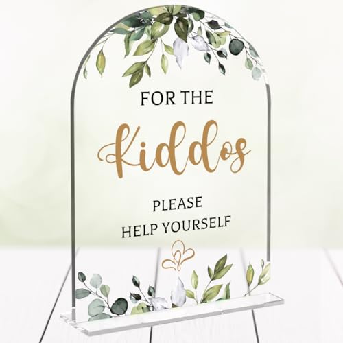 Wedding Sign，For The Kiddos Wedding Sign, Weddings Supplies 5x7...