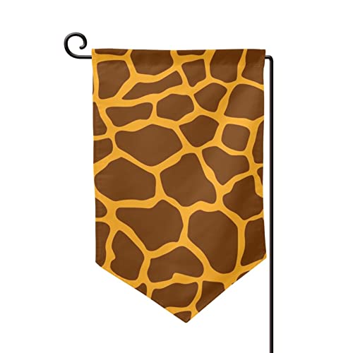 Drapeau de jardin girafe double face pour corriger une décoration extérieure terne