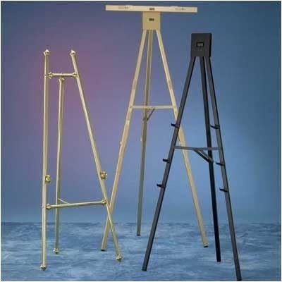 DR Series 6' Folding Poster Easel Color: Black Epoxy