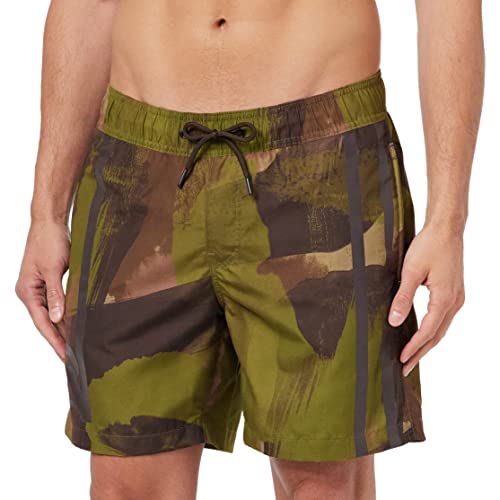 G-Star Raw Dirik Camo Allover Badeshorts, Trajes De Baño Para Hombre, Multicolor Safari Watercolor Camo D23071-C331-D940 , Xs