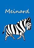 meinardi parquet  Meinard: individualisiertes Malbuch / Notizbuch / Tagebuch - Zebra - A4 - blanko