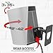 Play 1 Wall Mount Black, Compatible with Sonos Play:1 Only, Adjustable Swivel & Tilt Mechanism, Mounting Bracket Includes All Fixings