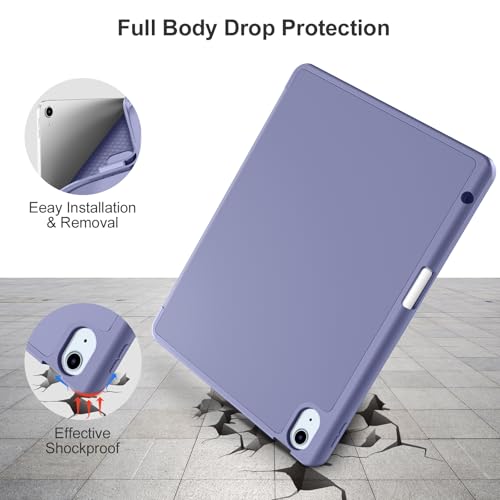 Image of Akkerds for iPad Air 11 Inch Case M4 /M3 /M2,Air 5th /4th Gen, Lightpurple