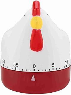Lovely Chicken Kitchen Timer, Mechanical Alarm Clock, 60 Minutes Reminder, ABS Material, No Batteries, Home Decoration