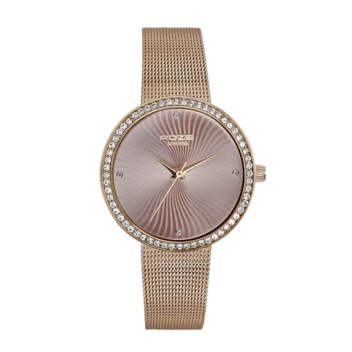 Sonata Poze Quartz Analog Rose Gold Dial Mesh Strap Watch for Women-SP80067WM01W (B0CXD8QY2H) Amazon Price History, Amazon Price Tracker