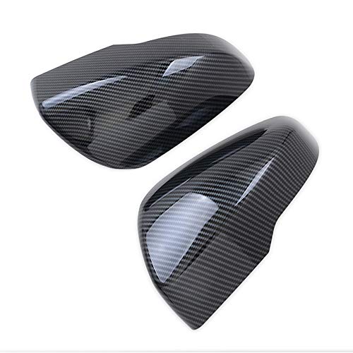 Black Carbon Fiber Color Side Door Mirror Cap Trim Cover For Subaru Crosstrek 2023 2022 2021 2020 2019 2018 2-Pc #TOP5