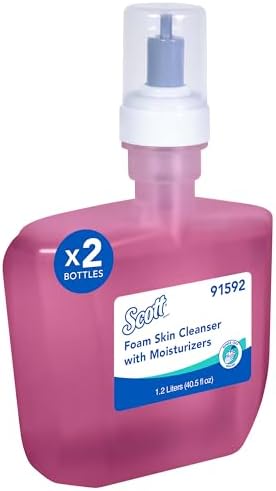 Scott Professional Foam Hand Soap with Moisturizers (91592), Large Bottles, 1...