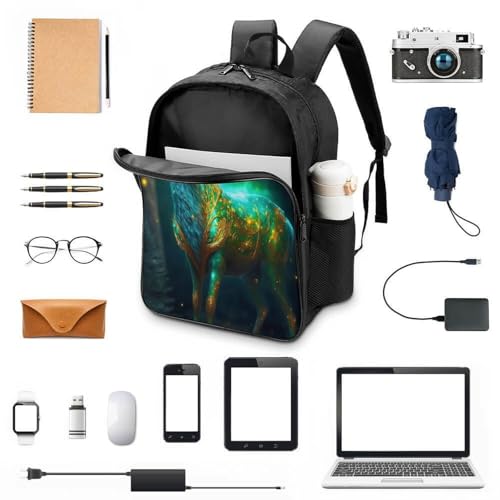 Cartable scolaire 2 compartiments sac à dos cerf 3D ergonomique - 4