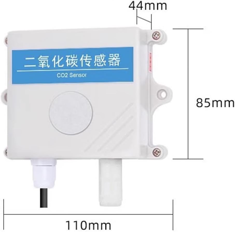 CALT QY-W-CO2 Carbon Dioxide Transmitter with dimensions