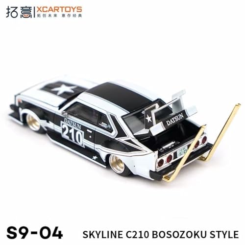 Mini voiture Skyline C210 alliage Poprace style graffiti