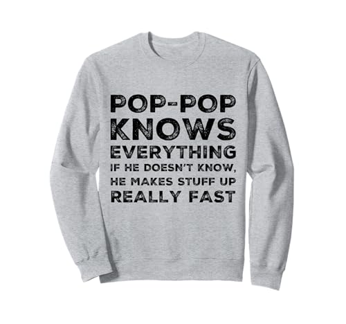 Funny Pop Pop Knows Everything Grandpa Dad Dads ���̓� �g���[�i�[