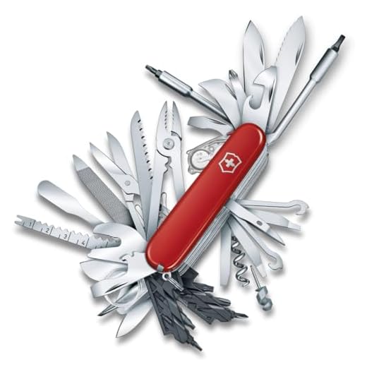 Victorinox Swiss Champ XXL 73 Function Large Pocket Knife, Red