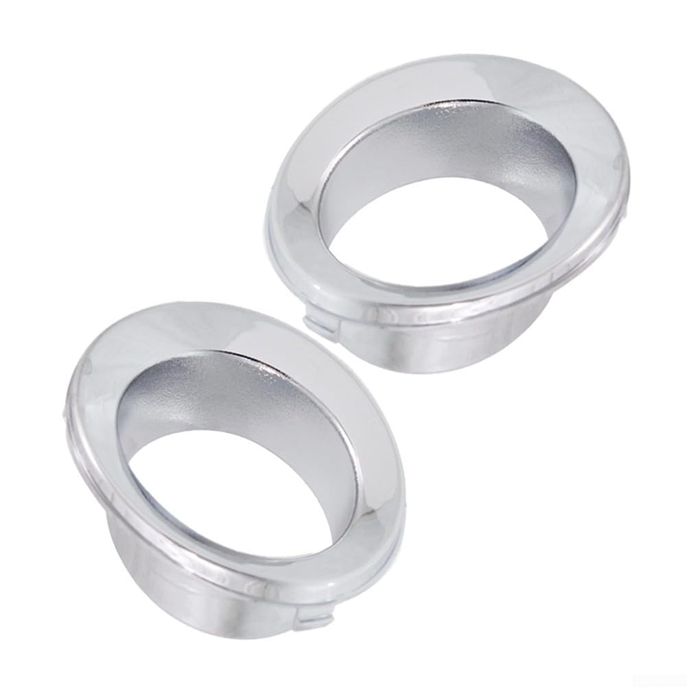 Guarnizione per Fendinebbia Cromata per Cerchio per Mini Cooper Base 2005-2008, Copertura Paraurti Anteriore Sinistra e Destra, Set di Sostituzione OE 51117127941 51117127942 in Plastica