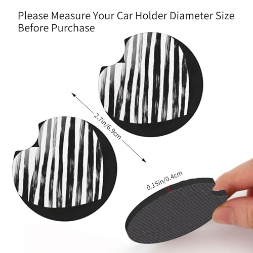 Portavasos para auto 2 piezas negro y blanco miniatura 2