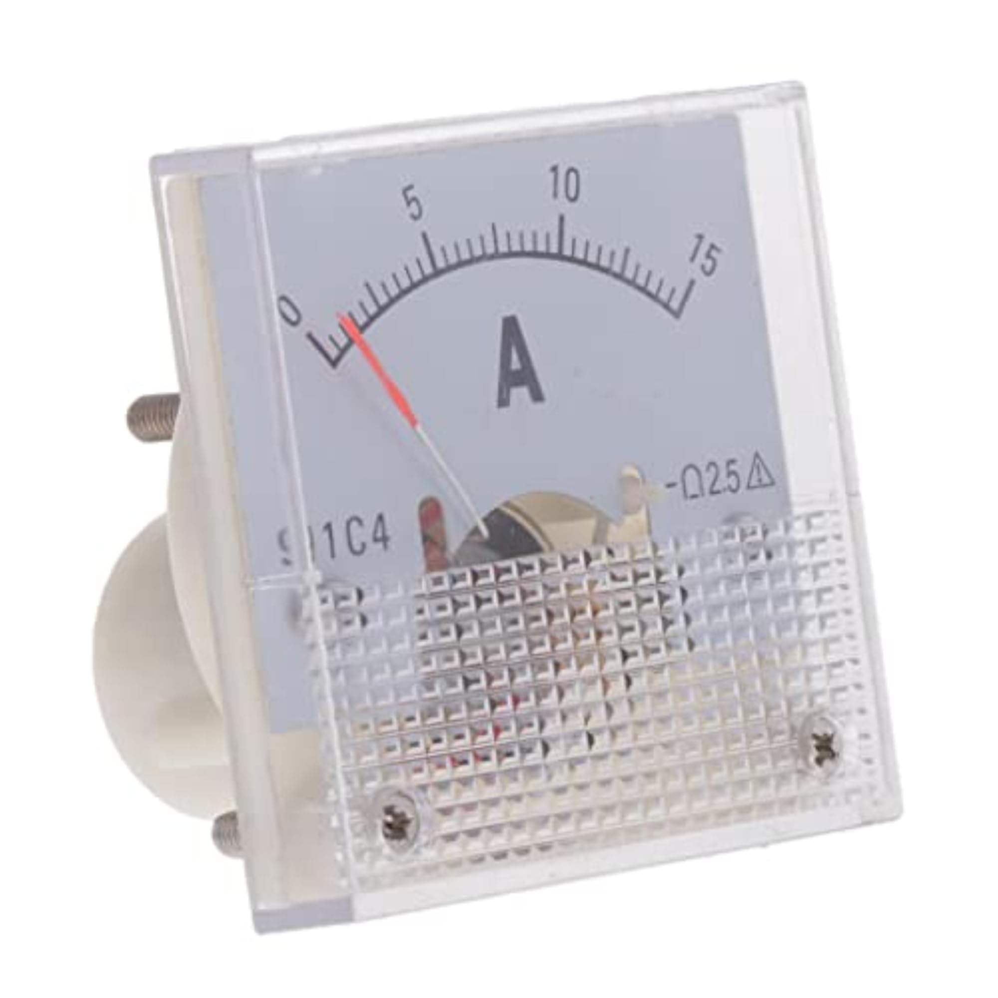 2pcs DC Ammeter Analog Panel Meter Current Gauge, 0-15A (75mV)