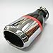 Produktbild Boloromo 407 Universal Auspuff Blende Doppelrohr Endrohr Edelstahl Auspuffblende 43-57mm Ø Chrom