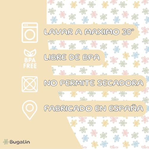 Miniatura 6 de Bugalin Baberos Bebe Impermeables Packs- Baberos Goma Elastica Guarderia 6 Meses Hasta 4 Años Fáciles De Poner Y Quitar De Rizo-Tela Impermeable, Ideal Para Guarderia Fabricados España Sand