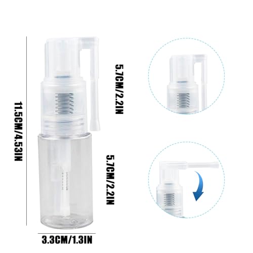 Image of 2 Pcs Glitter Duster Sprayer, Clear Craft Glitter Spray Bottle, Multi-Purpose Empty Plastic Spray Bottle Portable 35ml Bottle for Craft Scrapbooking Card Making