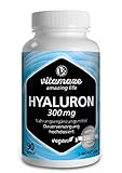 ✔ LA MEJOR BIODISPONIBILIDAD: Nuestro producto de ácido hialurónico ALTAMENTE CONCENTRADO contiene 300 mg de ácido hialurónico puro por cápsula y se compone de micromoléculas con un tamaño molecular de 500-700 kDa. Además se fabrica sin el antiaglomerante estearato de magnesio (sales de magnesio) para preservar la buena biodisponibilidad.