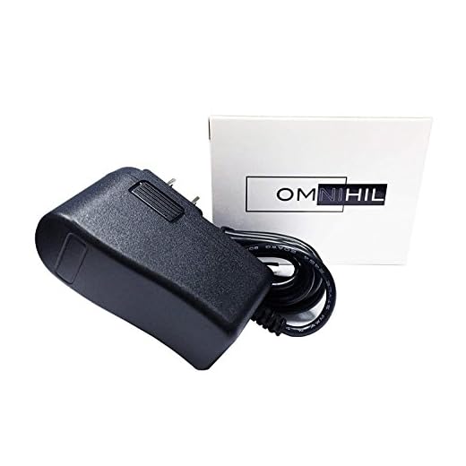 Omnihil 8 Feet Adapter Charger Compatible with Avision IS15+ Portable Scanner