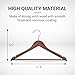 Proman Products - Kascade Hangers, Space Saving Hangers, Customize Your Closet Organization (Walnut, 50-Pack)