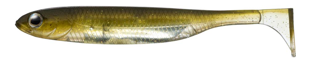 Fish Arrow Flash-J Shad Plus Feco 4" (5 adet/paket) #F06 Kosan Ayu/Silver Olta