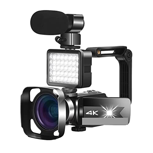 Caméscope 4K 56MP à zoom 16X et vision nocturne pour filmer jour et nuit