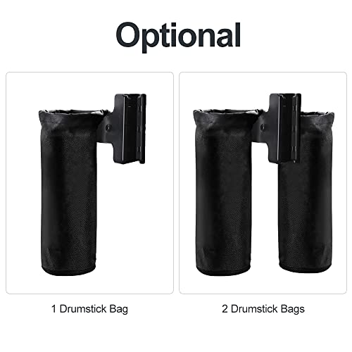 Bolsa porta-baquetas,Baugger Suporte de baqueta para conjunto de percussão braçadeira no saco de arm
