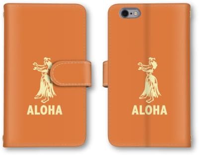 Amazon Co Jp ノーブランド品 Isai Fl Lgl24 スマホケース 手帳型 アロハ フラダンス 女性 イラスト オレンジ 橙色 かわいい おしゃれ 携帯カバー Lgl24 ケース 携帯ケース イサイ エフエル 家電 カメラ
