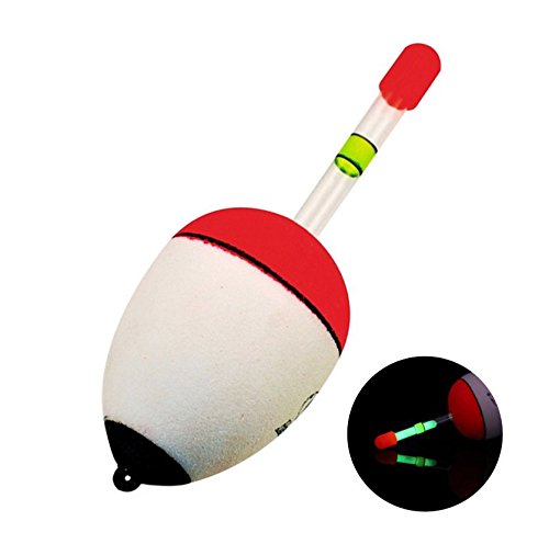 ICE SEA 5pcs 20g-40g EVA Foam Floats Bobber Fishing Floats +10pcs Fishing Luminous Sticks Glow Night Lighting Fishing Floats Bobbers Kit(6pcs 20g/30g/40g Float+12pcs golw Stick) - Thumbnail 4