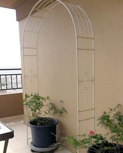 Arche de jardin en métal durable de 2,1 m offrant un support stable - 5