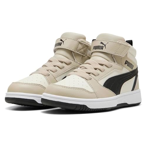 Zapatillas PUMA Rebound V6 Mid con cierre fácil y gran sujeción infantil